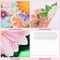 64 Pcs Flower & Butterfly Hanging Swirl Decorations – Spring Summer Ceiling & Wall Decor with Colorful Floral Cutouts for Baby Shower, Wedding & Birthday Party Supplies